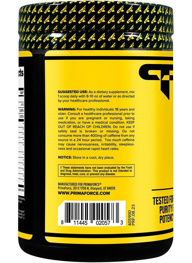 Primaforce Pre-Workout Complex Powder (Watermelon Candy, 30 Servings) - Fitness Supplement for Workout Routine Enhancement, 438g