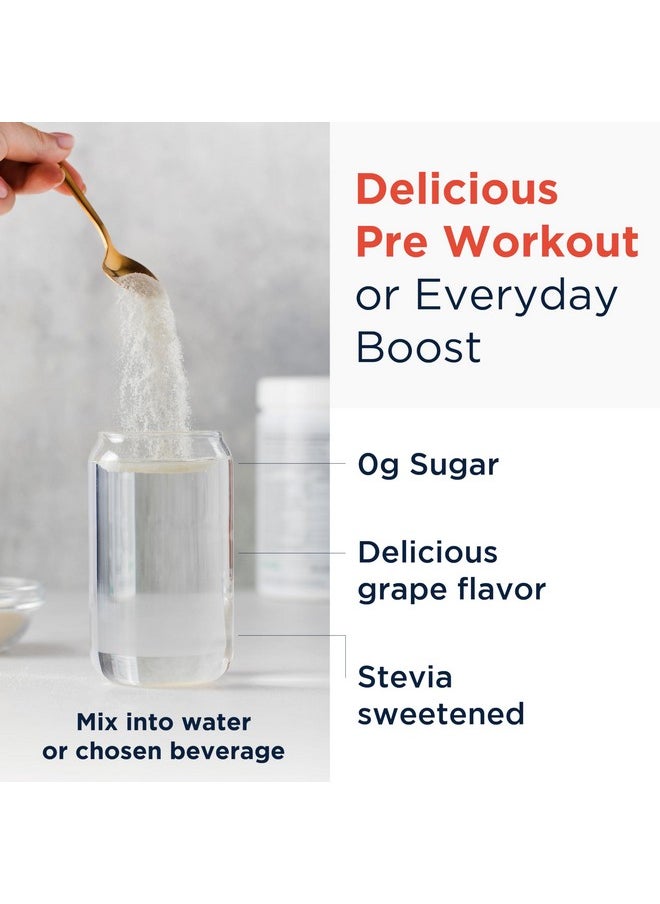 Designs for Health NOx Synergy - Drink Mix Powder to Support Healthy Nitric Oxide Levels - L-Arginine, Creatine, L-Citrulline + More - Pre Workout - Grape Flavor (30 Servings / 270g)