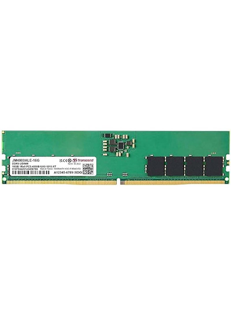 16GB JM DDR5 4800 U-DIMM 1Rx8 16Go JM DDR5 4800 U-DIMM 1Rx8 2Gx8 CL40 1.1V DESKTOP RAM