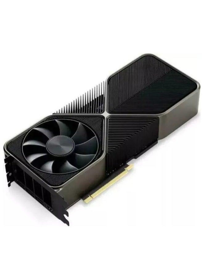 High-Performance GeForce RTX 3090 24GB GDDR6X Graphics Card - Titanium & Black