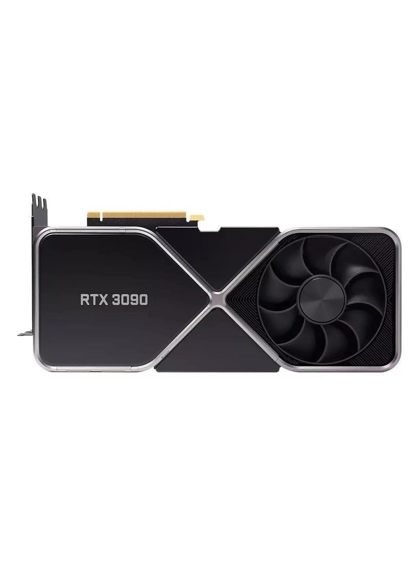 High-Performance GeForce RTX 3090 24GB GDDR6X Graphics Card - Titanium & Black