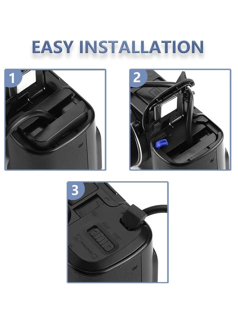 AC-PW20 AC Power Adapter NP-FW50 Dummy Battery Kit for Sony Alpha ZV-E10, A7 Series, A6500, A6400, A6300, A6100, A6000, A5100, RX10 II/III/IV, NEX – Continuous Power for Professional Photography & Videography