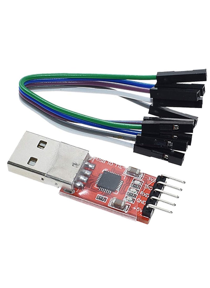 Module Serial Converter Adapter Module USB to TTL Downloader with Jumper Wires