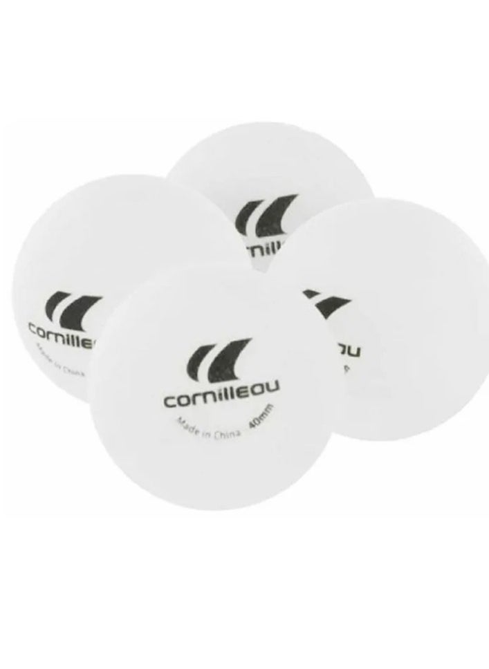 Cornilleau SPORT Pack Quattro – 4 Lightweight Table Tennis Bats with Comfortable Grip + 4 Durable Balls, Ergonomic Design, Ideal for Beginners, Family Fun & Casual Play