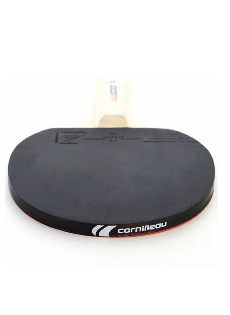 Cornilleau SPORT Pack Quattro – 4 Lightweight Table Tennis Bats with Comfortable Grip + 4 Durable Balls, Ergonomic Design, Ideal for Beginners, Family Fun & Casual Play