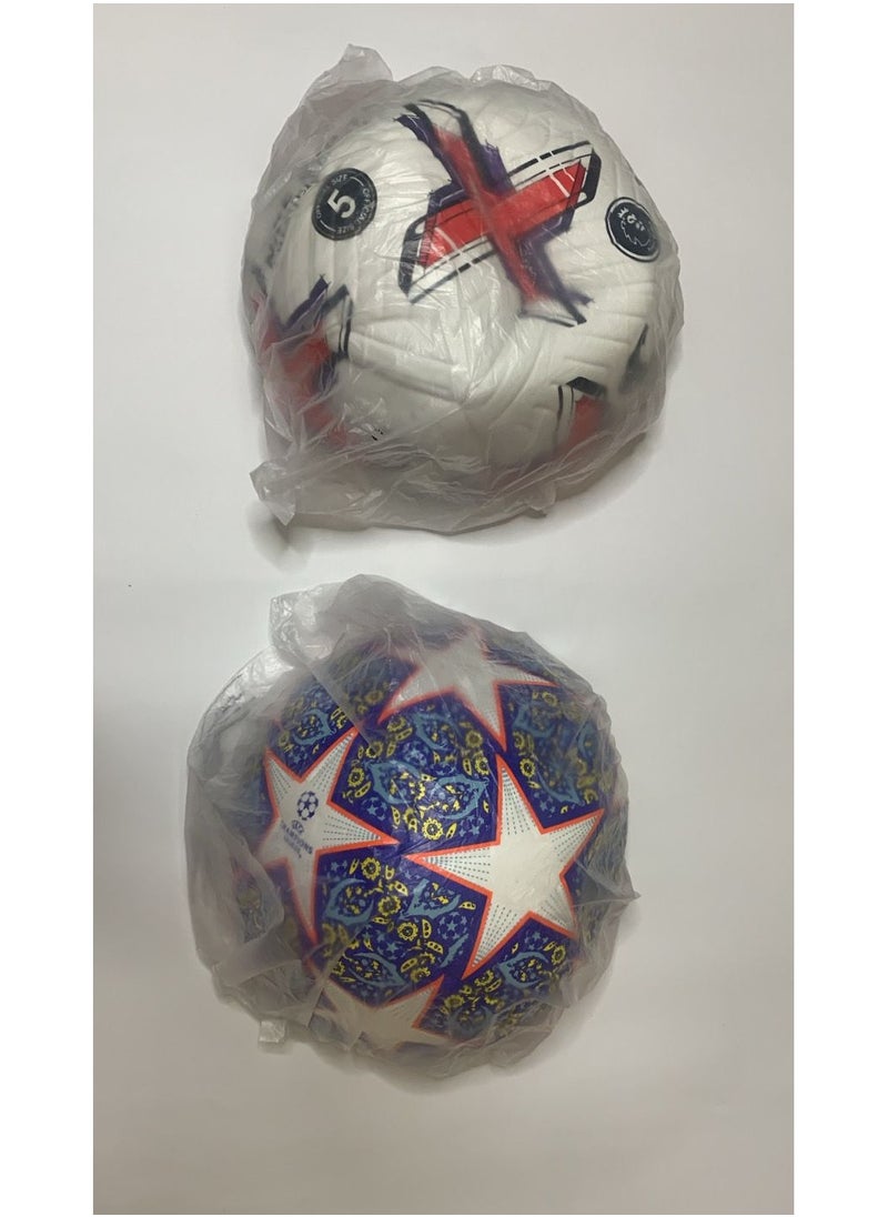 2 soccer balls size 5