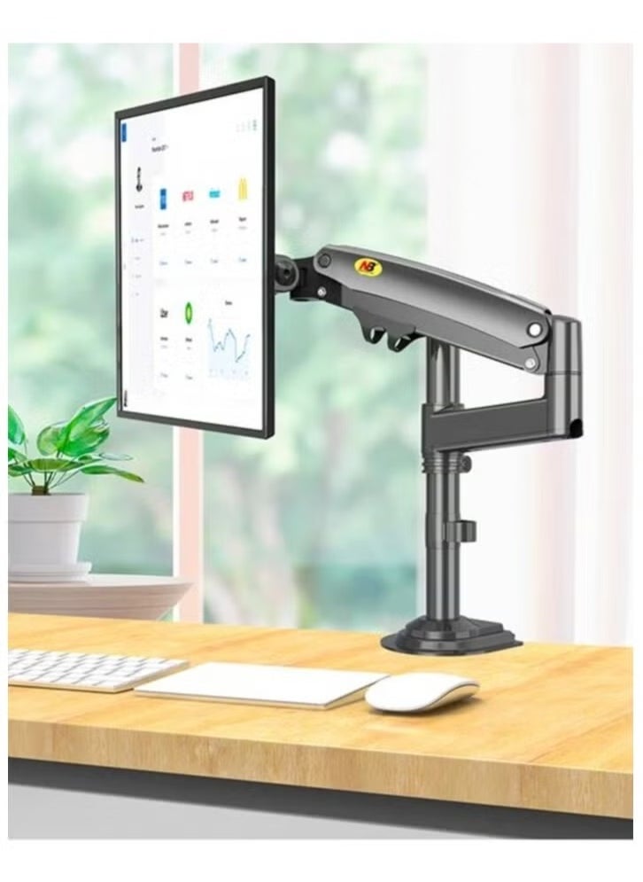 Monitor Desk Mount Stand Full Motion Swivel Monitor Arm - Adjustable Height, Tilt, Rotate & Swivel Functions - VESA Compatible for 17