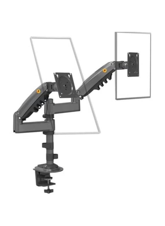 Title: H180 Dual Screen Desktop Mount - Adjustable Monitor Arm for 22