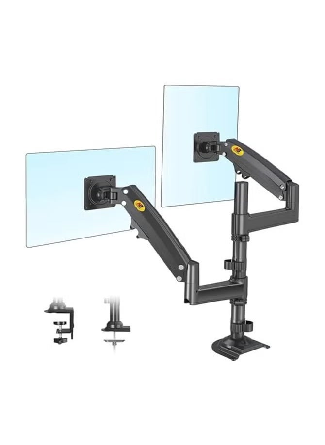 Title: H180 Dual Screen Desktop Mount - Adjustable Monitor Arm for 22