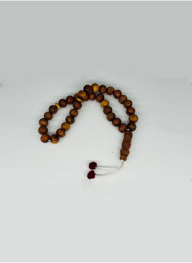 Handmade Wooden Tasbih/Rosary – Set of 3 Pieces | 33 Beads Each | 12mm Bead Size | Prayer Beads