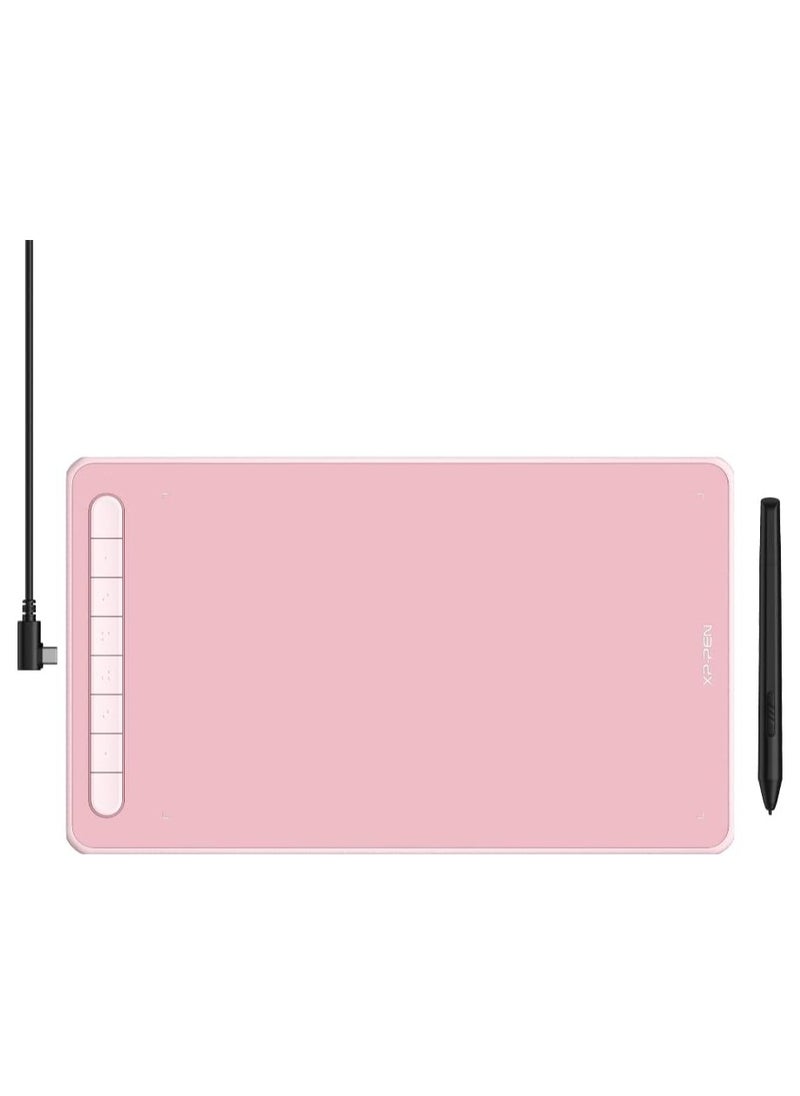 Deco L Ultrathin Graphics Drawing Tablet with X3 Smart Chip, Pen Tilt Function, 8 Shortcut Keys, 10x6 Inch Working Area