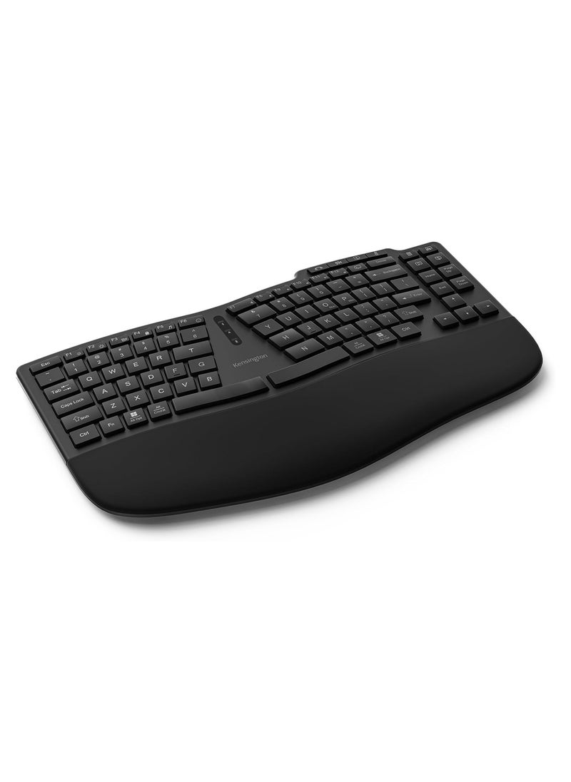 Pro Fit Ergo KB675 EQ, QWERTY, 2.4GHz Bluetooth, Wireless, Rechargeable TKL Keyboard, Compatible with Windows and macOS, Composed of 43% Post-Consumer Recycled Content