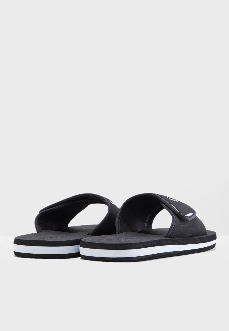 Logo Strap Casual Slides black