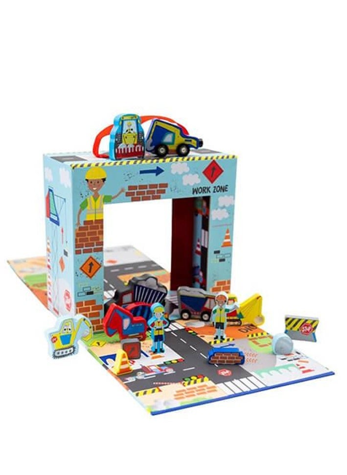 Floss & Rock Construction Playbox - Creative Building & Activity Set for Kids