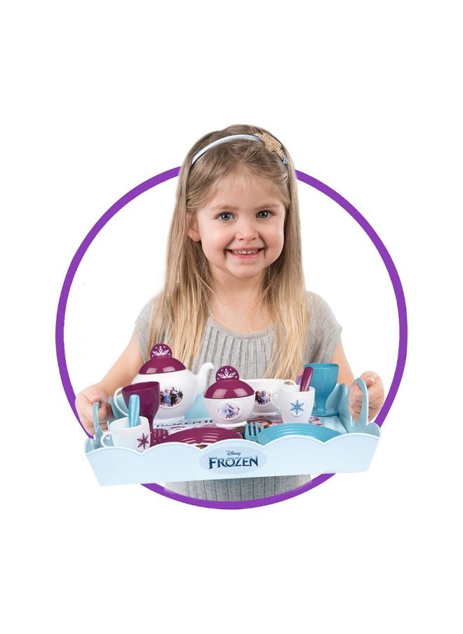 Smoby Disney Frozen 2-in-1 Serving Cart Playset with 17 Accessories