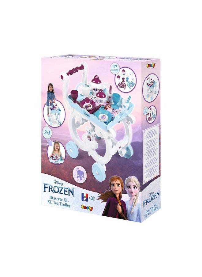 Smoby Disney Frozen 2-in-1 Serving Cart Playset with 17 Accessories