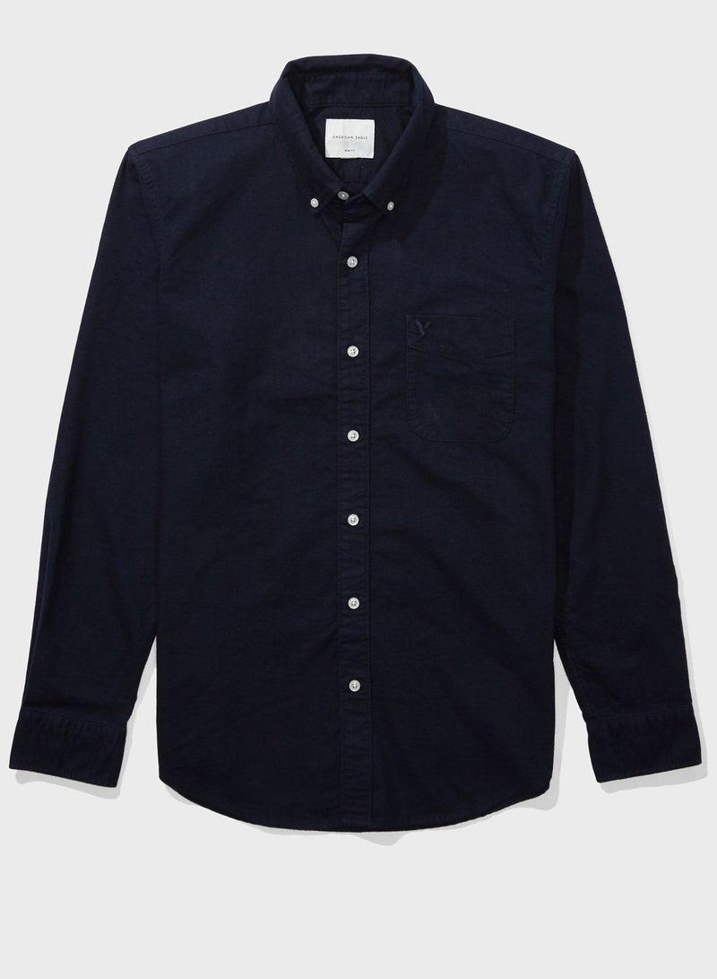 Oxford Slim Fit Casual Shirt Navy