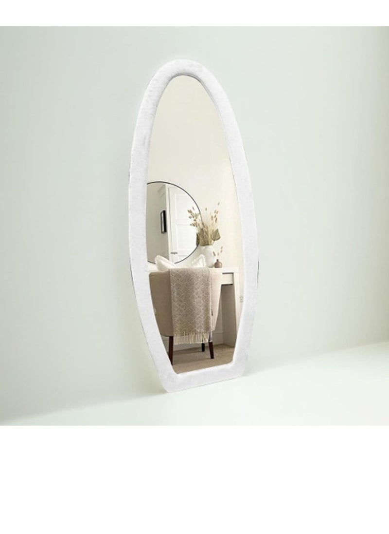 Full Body Mirror with Wavy Design, 63