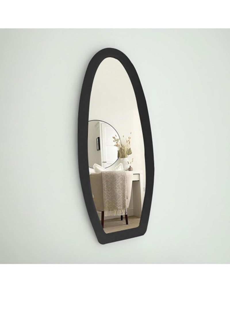 Full Body Mirror with Wavy Design, 63