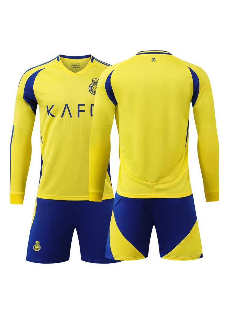 Children's Two-Piece Long-Sleeved Football Uniform For Boys And Girls