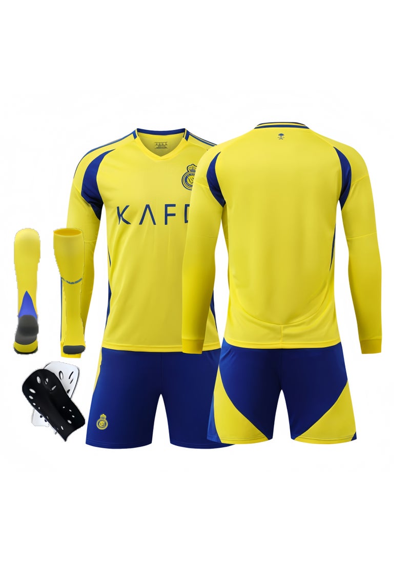 Children's 4-Piece Long-Sleeved Football Uniform For Boys And Girls