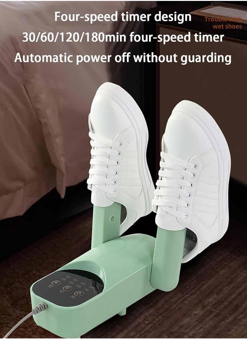 Ski Boots Dryer & Electric Shoe Dryer with Adjustable Drying Rack, 30/60/120/180min Timer, Glove Dryer & Boot Warmer for Sweaty Shoes, Sneakers, Winter Gear – Fast & Efficient Drying Solution