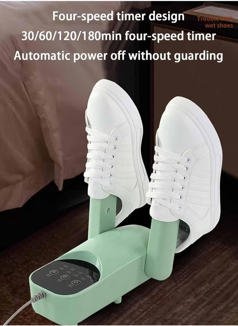 Electric Boots Dryer with Adjustable Drying Rack & 30/60/120/180min Timer – Glove Dryer & Boot Warmer for Sweaty Shoes, Sneakers & Boots – Efficient Shoe Drying System for Wet Footwear