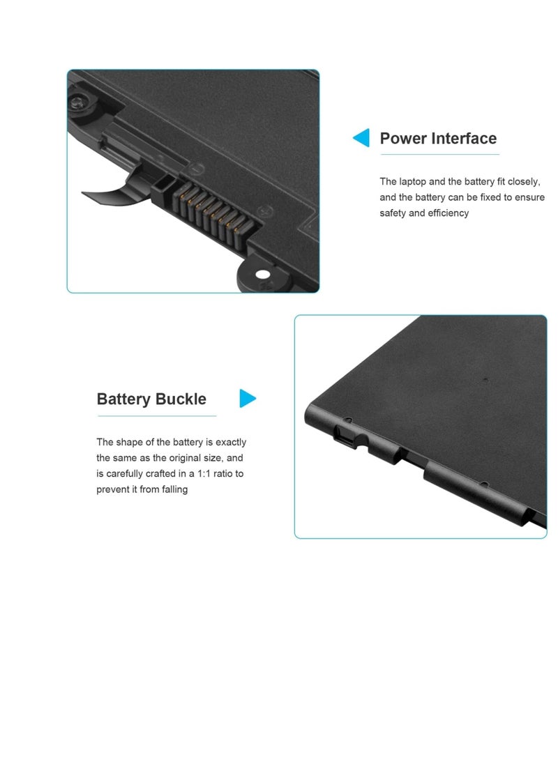 SN03XL ST03XL 11.4V 44Wh New Laptop Battery Compatible for HP EliteBook 820 G3 EliteBook 820 G4 EliteBook 725 G3 EliteBook 725 G4 Series