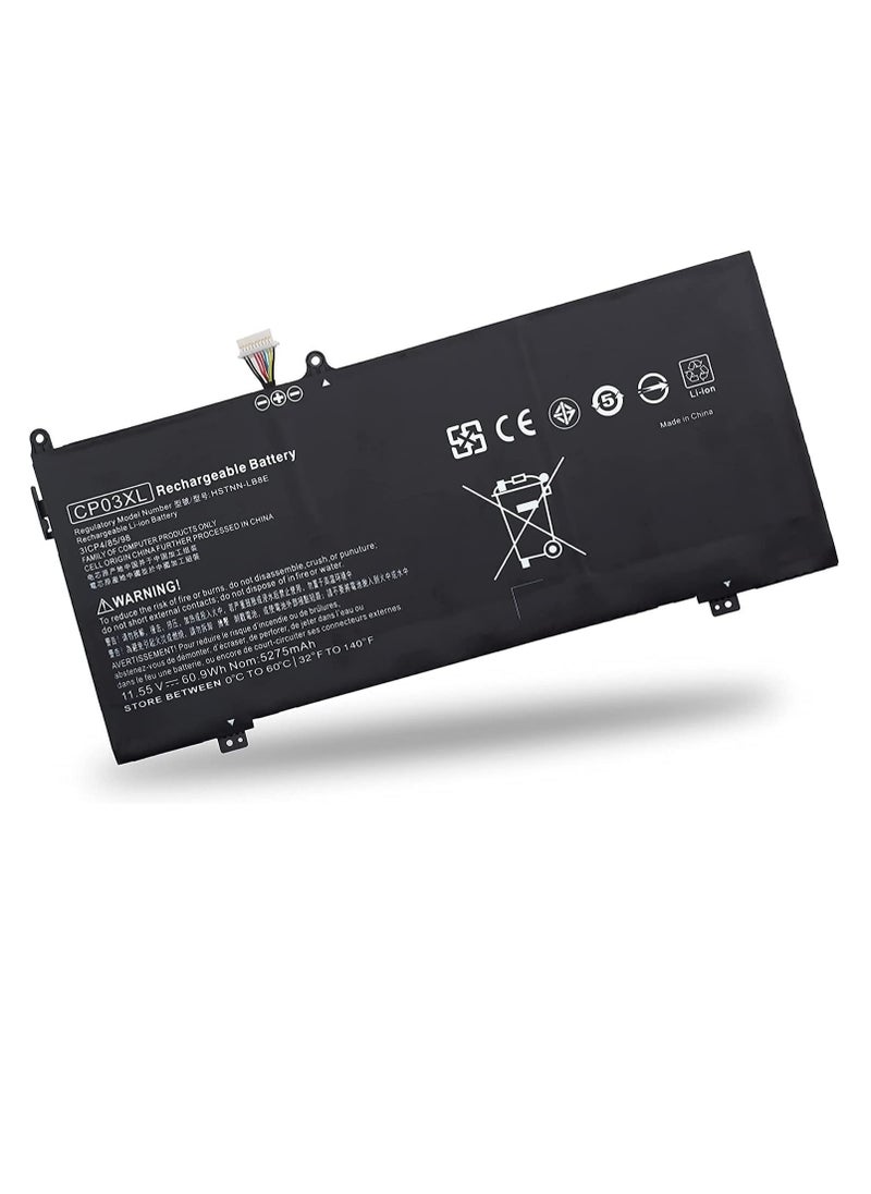 CP03XL Battery for HP Spectre X360 13-AE000 Series:13-AE011DX 13-AE012DX 13-AE001NG 13-AE006NO 13-AE013DX 13-AE091MS 13-AE0XX CP03060XL 929066-421 929072-855 HSTNN-LB8E LB8-11.55V 60.9Wh.