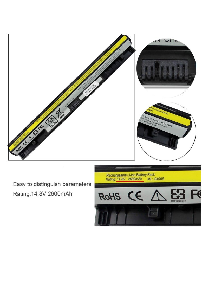 Replacement Laptop Battery Compatible for Lenovo G40 G40-45 G40-70M G40-80 G50 G50-45 G50-70M G50-80 Z50-30 Z50-70 Z40-70 L12L4A02