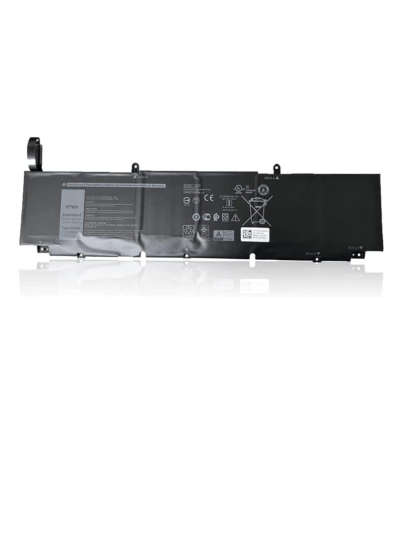 XG4K6 0XG4K6 Laptop Battery Replacement Compatible for DELL XPS 17 9700 Precision 5750 Series(11.4V 97Wh)