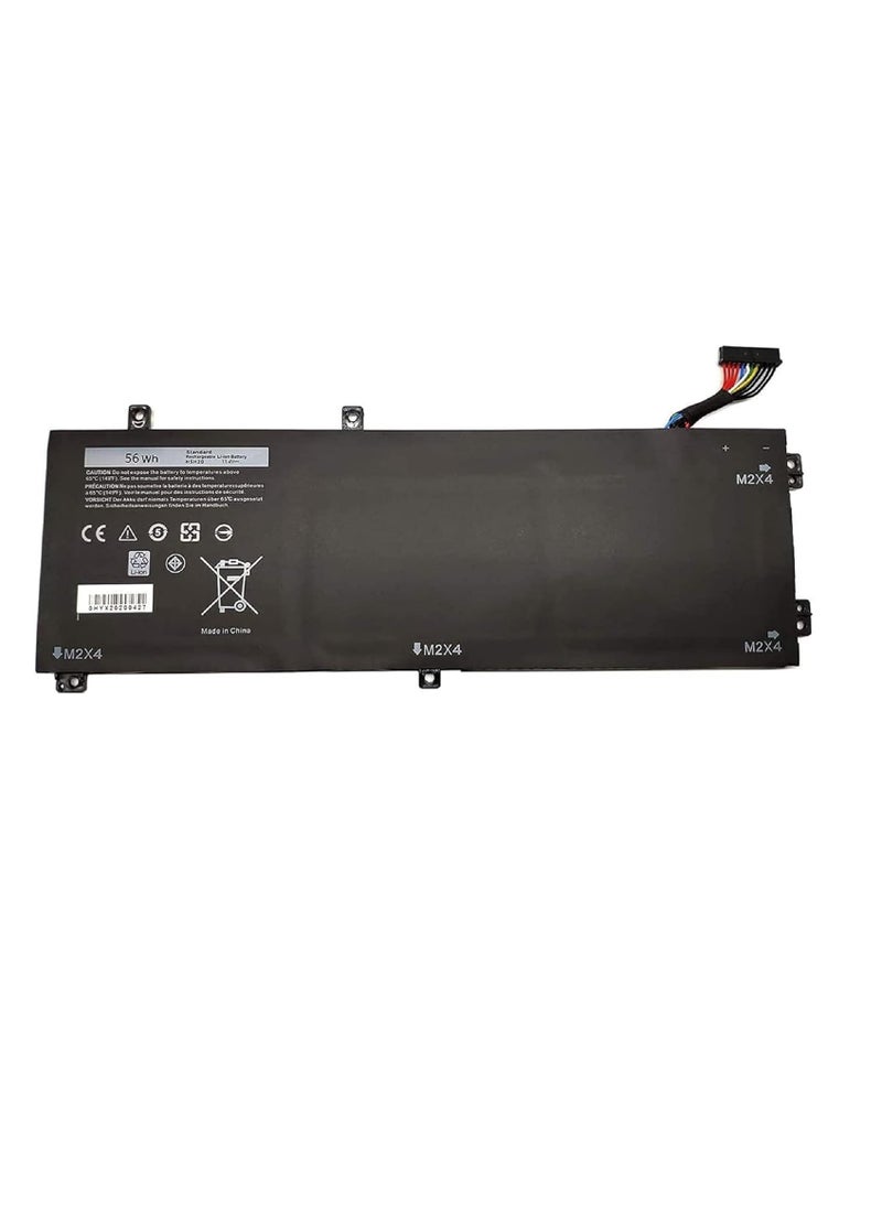 11.4V 56Wh Laptop battery compatible for Dell H5H20 XPS 15 9560 9550 9570 7590 7591 15-9560-D1845 Precision 5540 5530 5520 5510 62MJV 6GPTY M7R96 05041C 5D91C,3Cell