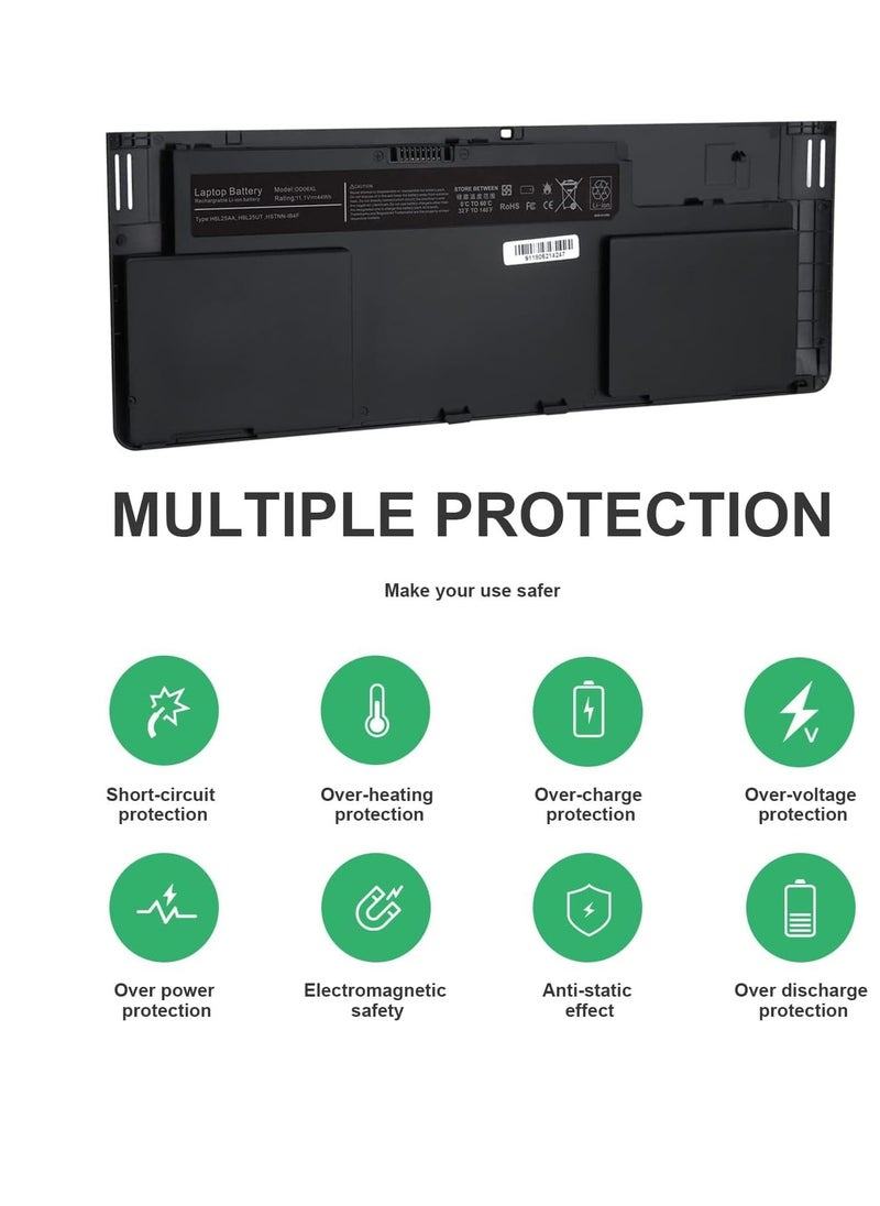 OD06XL OD06 Battery Replacement for HP Elitebook Revolve 810 G1 G2 Series Tablet ODO6XL 698750-171 698750-1C1 698943-001 H6L25AA H6L25UT HSTNN-IB4F HSTNN-W91C