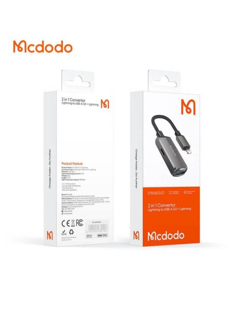 Mcdodo CA-2690 OTG 2in1 Convertor Lightning to USB 3.0