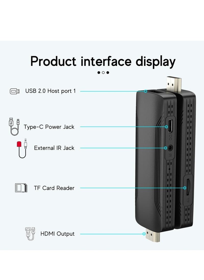 TV Stick TVR3 Remote Control 2GB RAM + 16GB ROM  1080P HDR 4K Portable Streaming Media Player