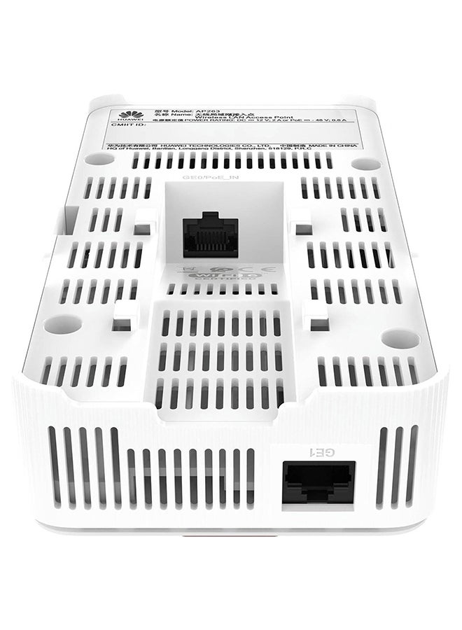 eKitEngine AP263 Wi-Fi 6 IN WALL ACCESS POINT-WHITE-(2x2 MIMO)-2.975 Gbps-For Indoor-Offices Hospitals Higher Education White