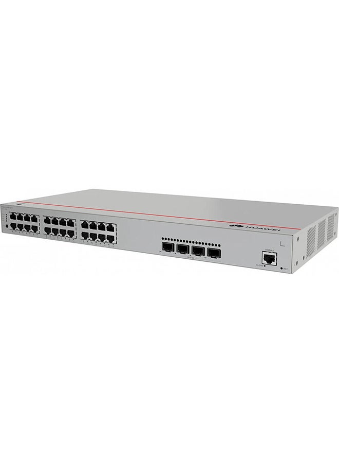 S310-24P4X Switches, 24 x 10/100/1000BASE-T Ports, 4 x 10GE SFP+ Ports, AC Power Supply, PoE+, 95 Mpps Packet Forwarding Rate, 128 Gbit/s Switching Capacity Grey