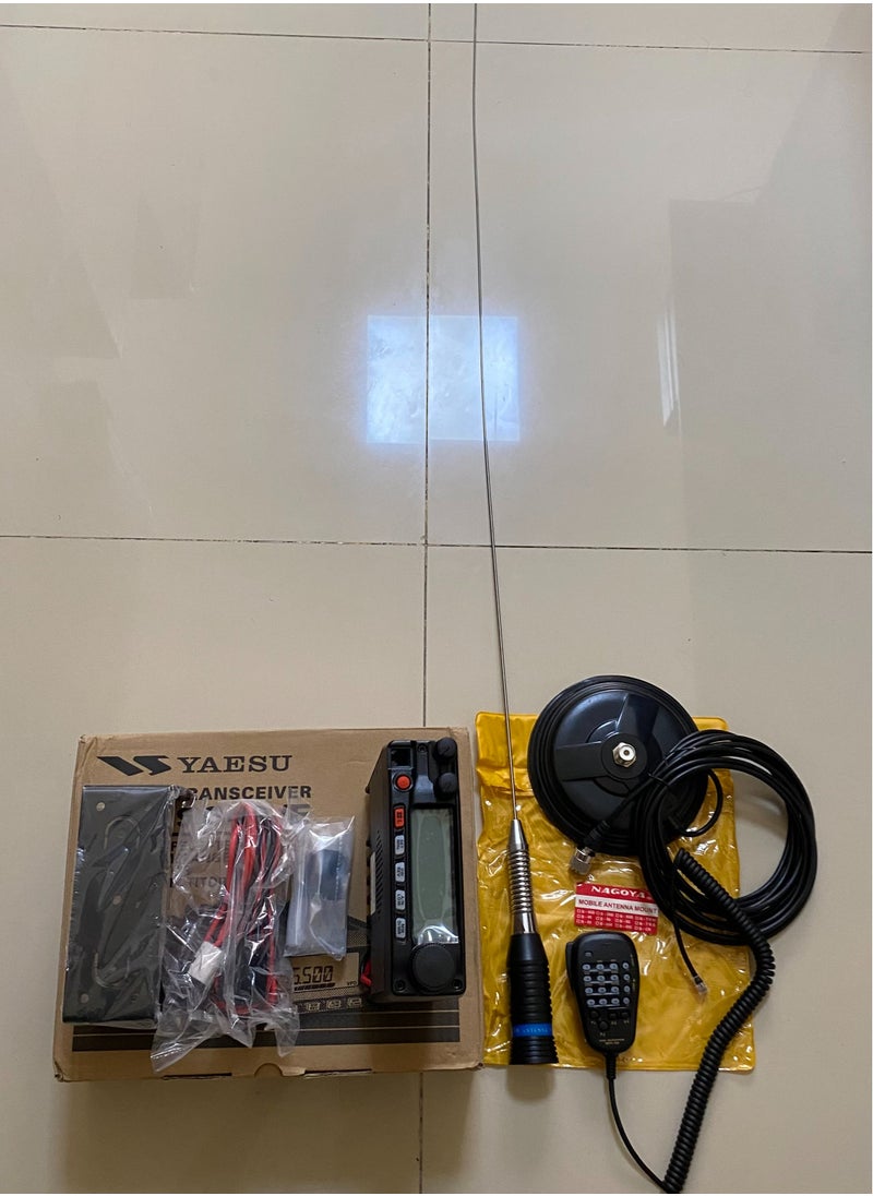 Full Set: Yaesu FT-2900R/E 75W VHF FM Mobile Radio Transceiver 136-174MHz with Heavy-Duty High-Gain Mobile Antenna vhf, and Nagoya Mobile Antenna Mount with 5m Black Cable, UHF Connector Big offer .