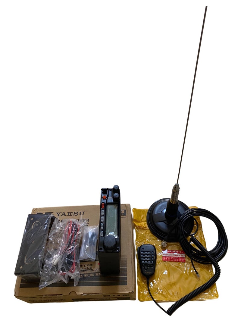 Full Set: Yaesu FT-2900R/E 75W VHF FM Mobile Radio Transceiver 136-174MHz with Heavy-Duty High-Gain Mobile Antenna vhf, and Nagoya Mobile Antenna Mount with 5m Black Cable, UHF Connector Big offer .