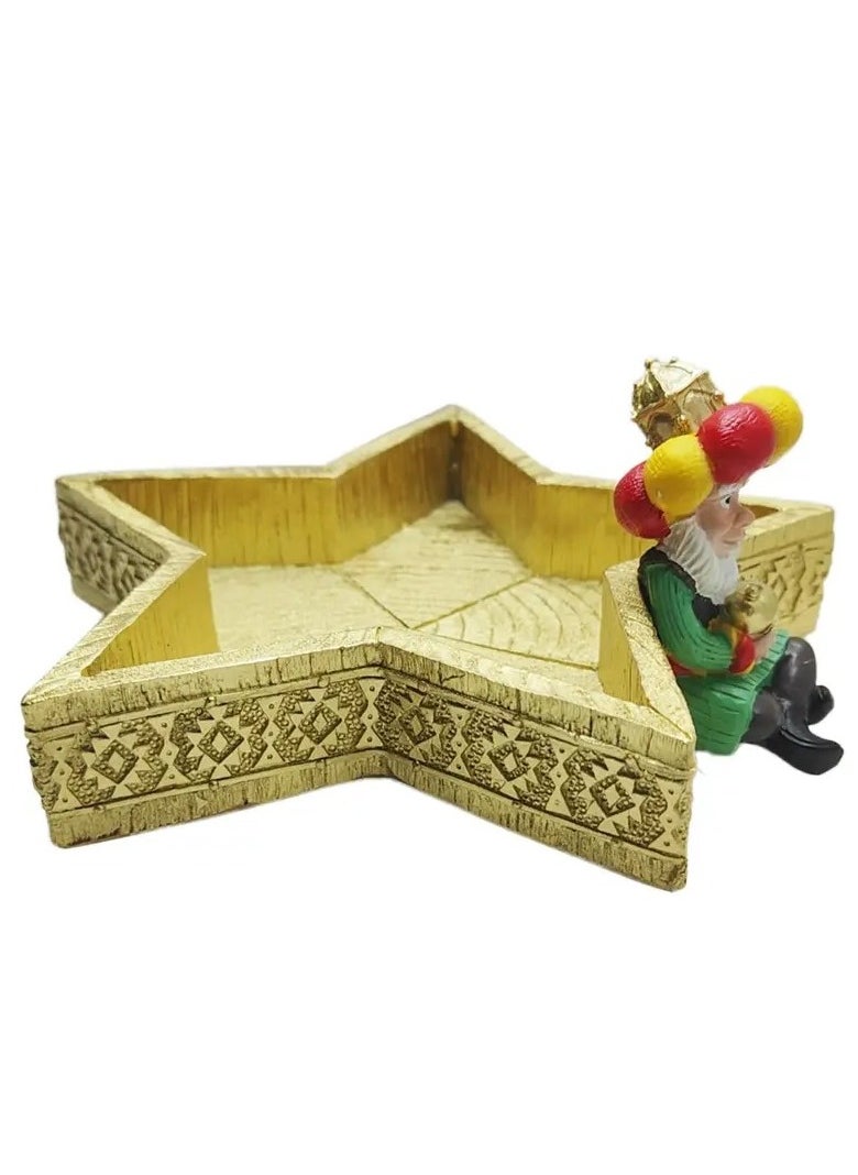 Eid Celebration Figurine - Multifunctional Resin Storage Box, Traditional Middle Eastern Design, Perfect for Ramadan & Home Decor