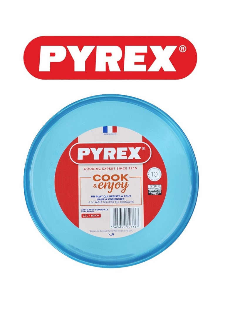 Pyrex Prep & Store Mixing Bowl with Lid Clear 2.2Liters