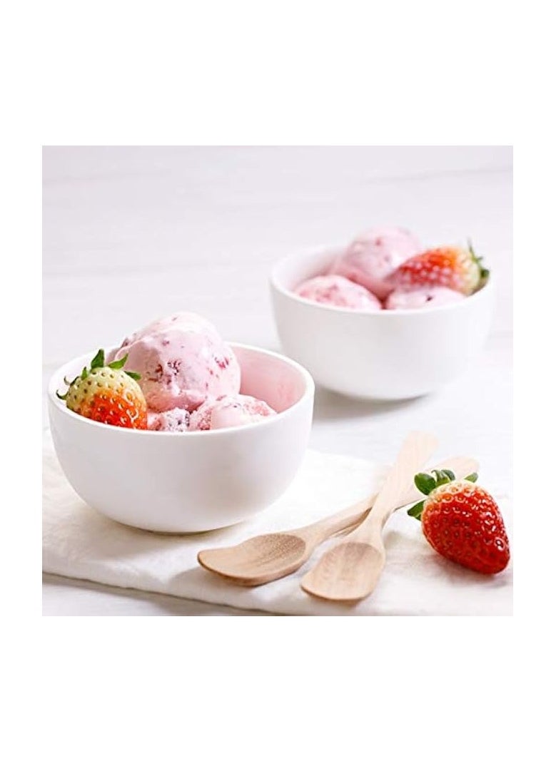 Ceramic Ice Cream Dessert Bowls, Cereal Bowls Set of 10, Porcelain Soup Bowls for Kitchen, 11 Oz Small Serving Bowls, Lead-Free, Dishwasher & Microwave Safe