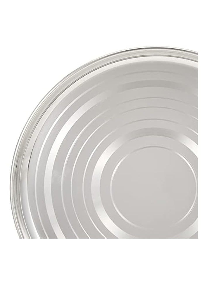 STAINLESS STEEL SILVER TOUCH PLATE, 28 CM, STCP12, DINNER PLATE , SERVEWARE , SERVING PLATE , RICE PLATE