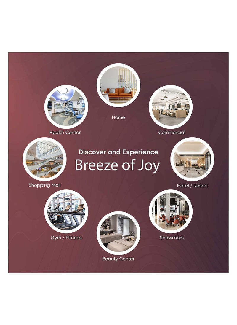 Dr Scent Breeze of Joy Automatic Air Freshener Wall Mount Dispenser LCD Auto Aerosol Spray Dispenser for Indoors (White)