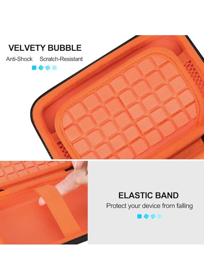 Hard Drive Carrying Case for SanDisk Professional G-Drive ArmorATD – Rugged Portable External Hard Drive HDD USB-C USB 3.2 Gen 1 1TB 2TB 4TB 5TB 6TB Shockproof Protective Travel Bag, Orange