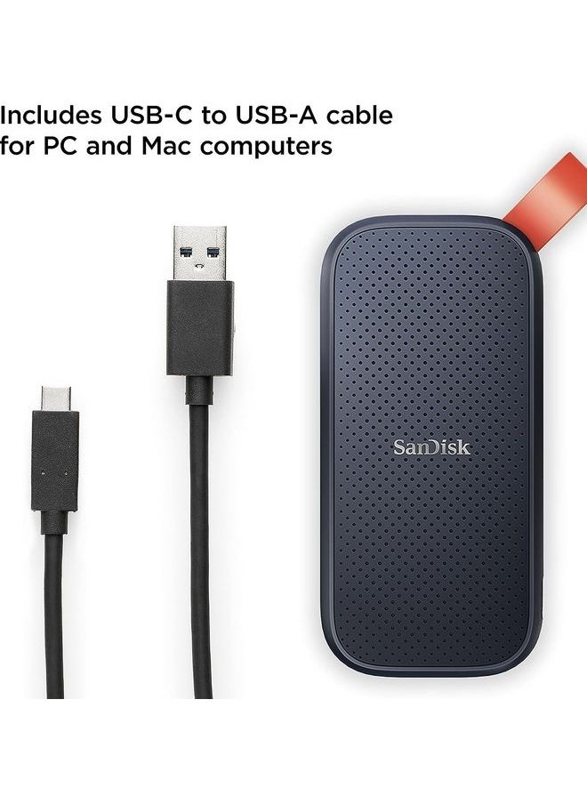 1TB Portable SSD - Up to 800MB/s, USB-C, USB 3.2 Gen 2 - SDSSDE30-1T00-G26 1 TB