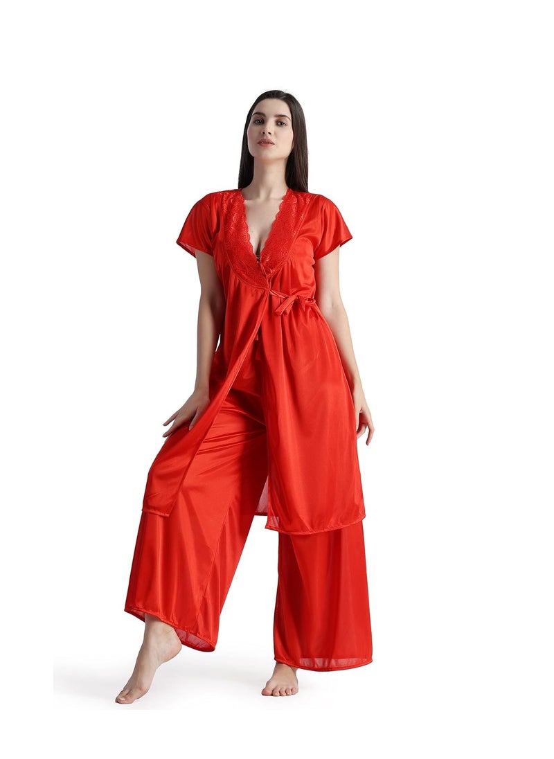Women's Satin Kimono Robes Bridesmaid Wedding Robes Silky Bathrobes Summer Loungewear Night suit