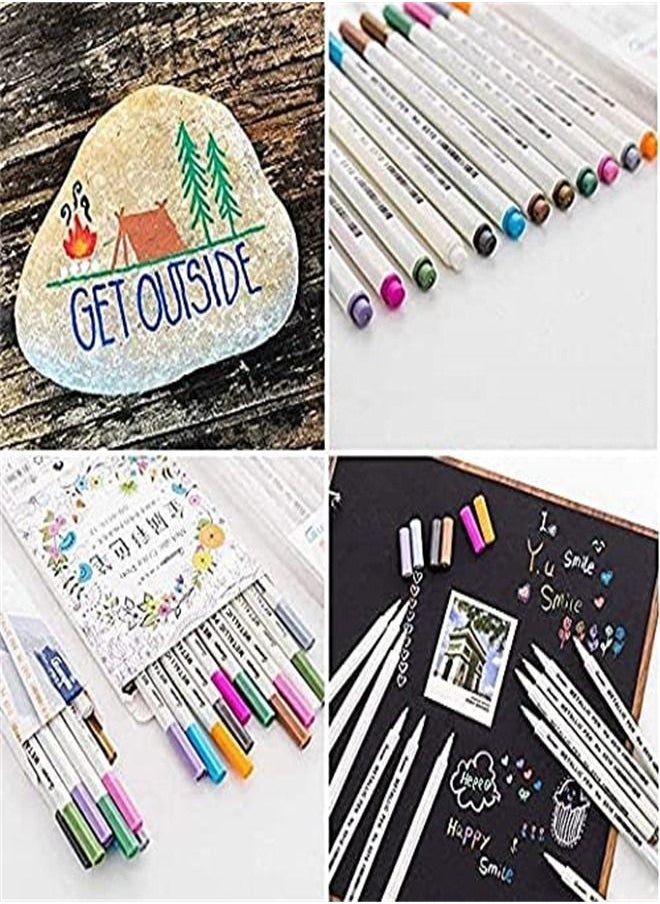 Scrapbook Photo Album With Black Page 12x9 Cover 40 Sheets 80 Pages 12-piece Markers Paints Pens