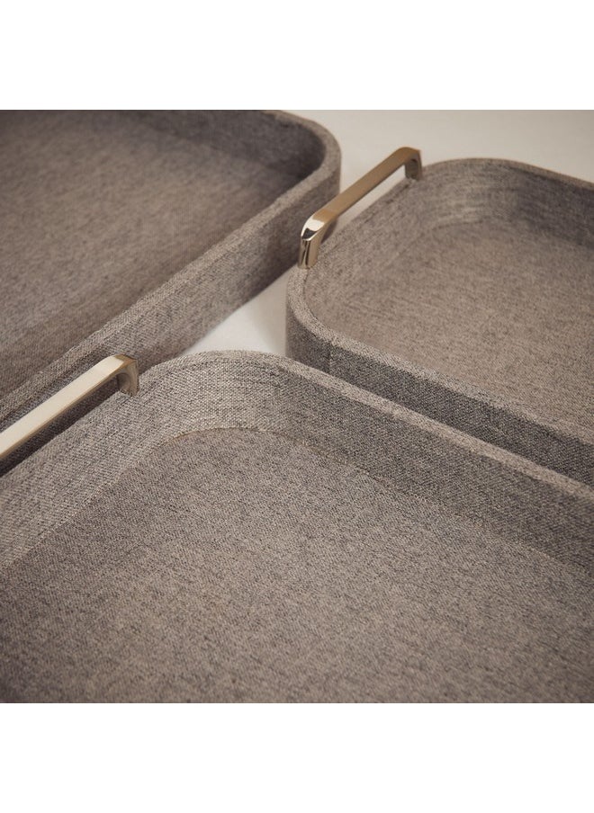 Dorothy 3-Piece Wooden Tray Set 48  x 6.5 x 30  cm