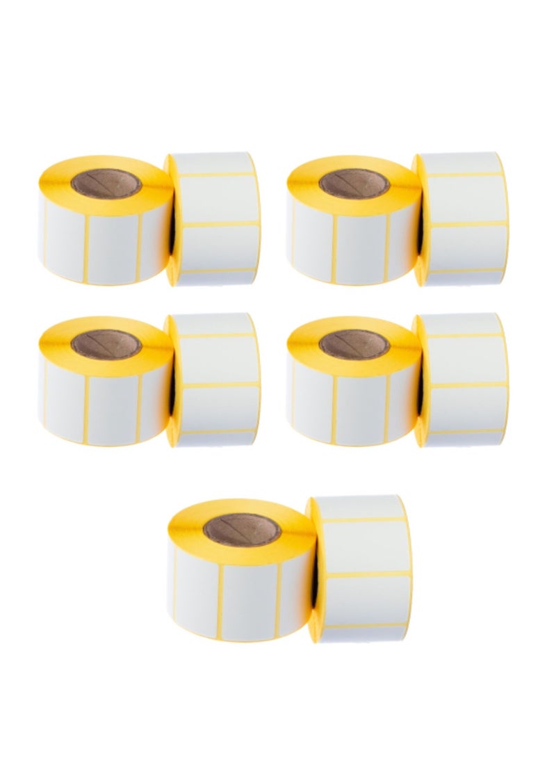 10 Rolls - 50mm x 25mm Barcode Label Sticker Direct Thermal 1000 Labels Per Roll